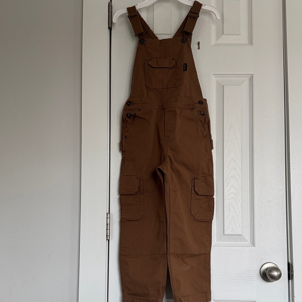 Duluth Trading Co Brown Workwear Canvas Overalls